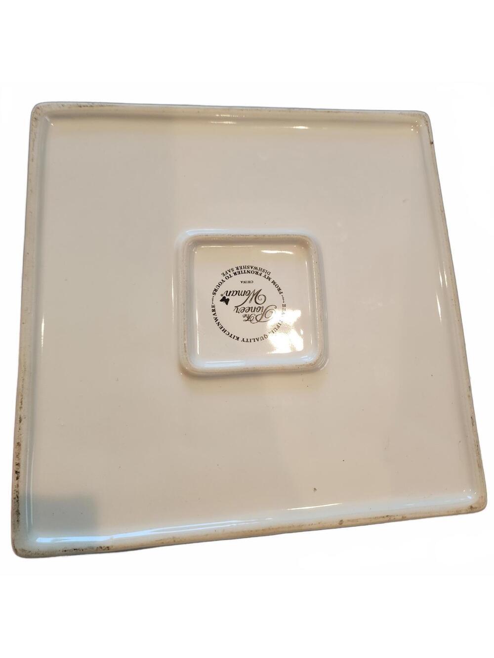 LKNW Pioneer Woman Flea Market Pattern Napkin Dispener Floral Stoneware 7.5'' - Picture 5 of 6